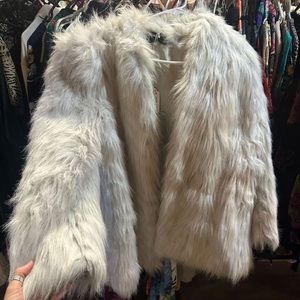 Vintage Jacques Saint Laurent for Genelle faux fur shag jacket